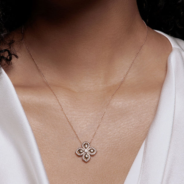 La Fleur Diamond Contour Necklace