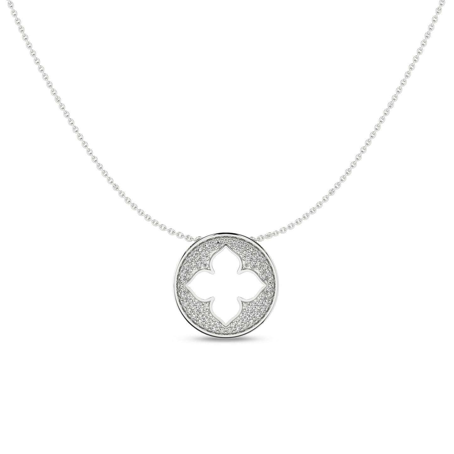 La Fleur Diamond Groove Necklace