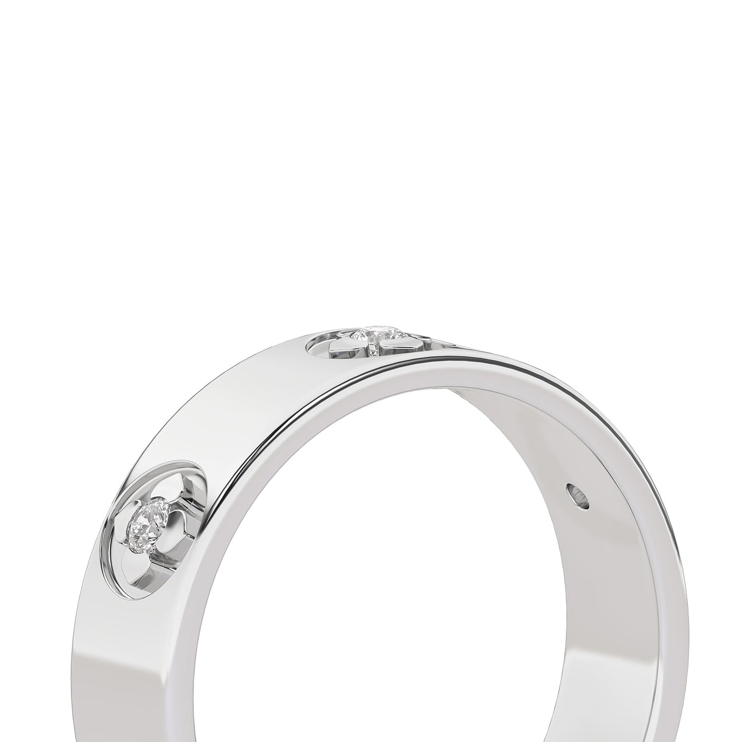 La Fleur 5.10mm 6-Diamonds Round Band