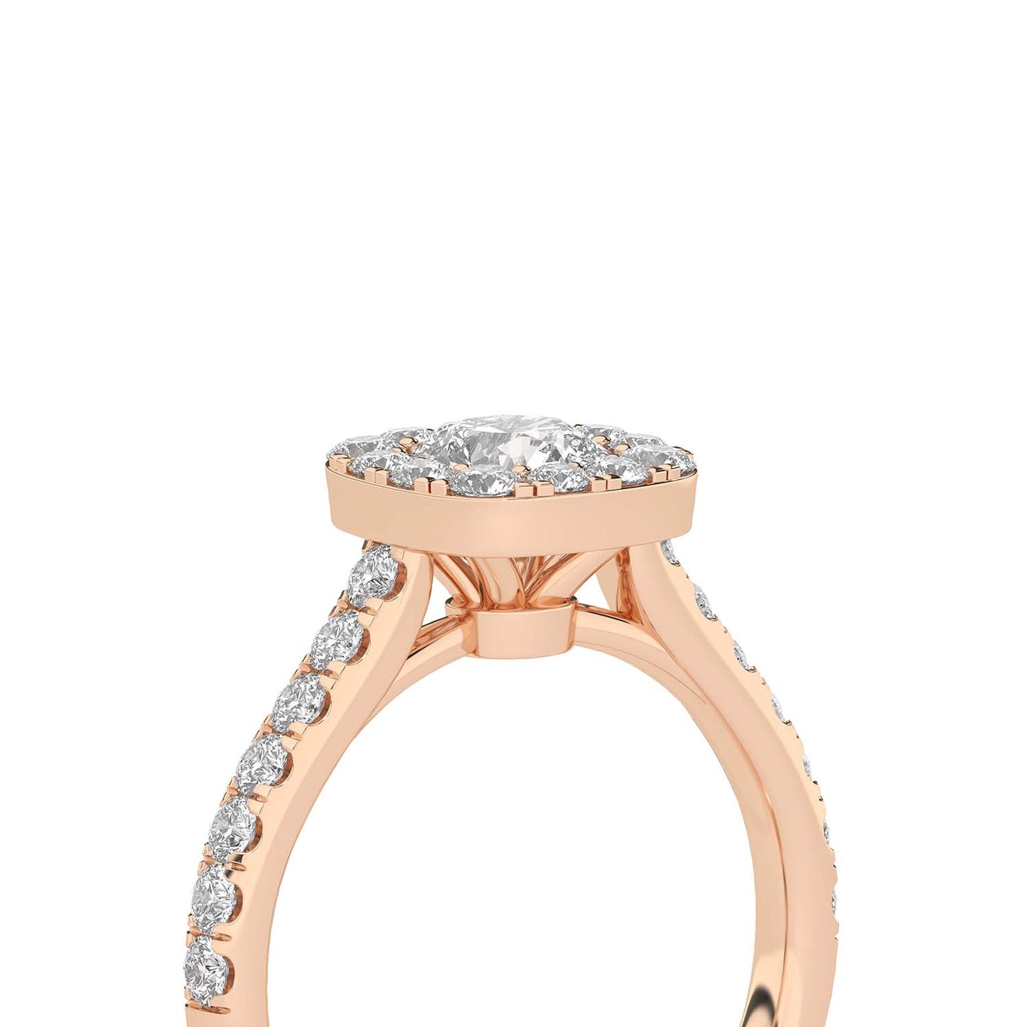 Signature Iconic Round-Princess Halo Ring