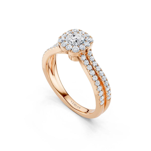 Unified Iconic Round-Princess Halo Ring