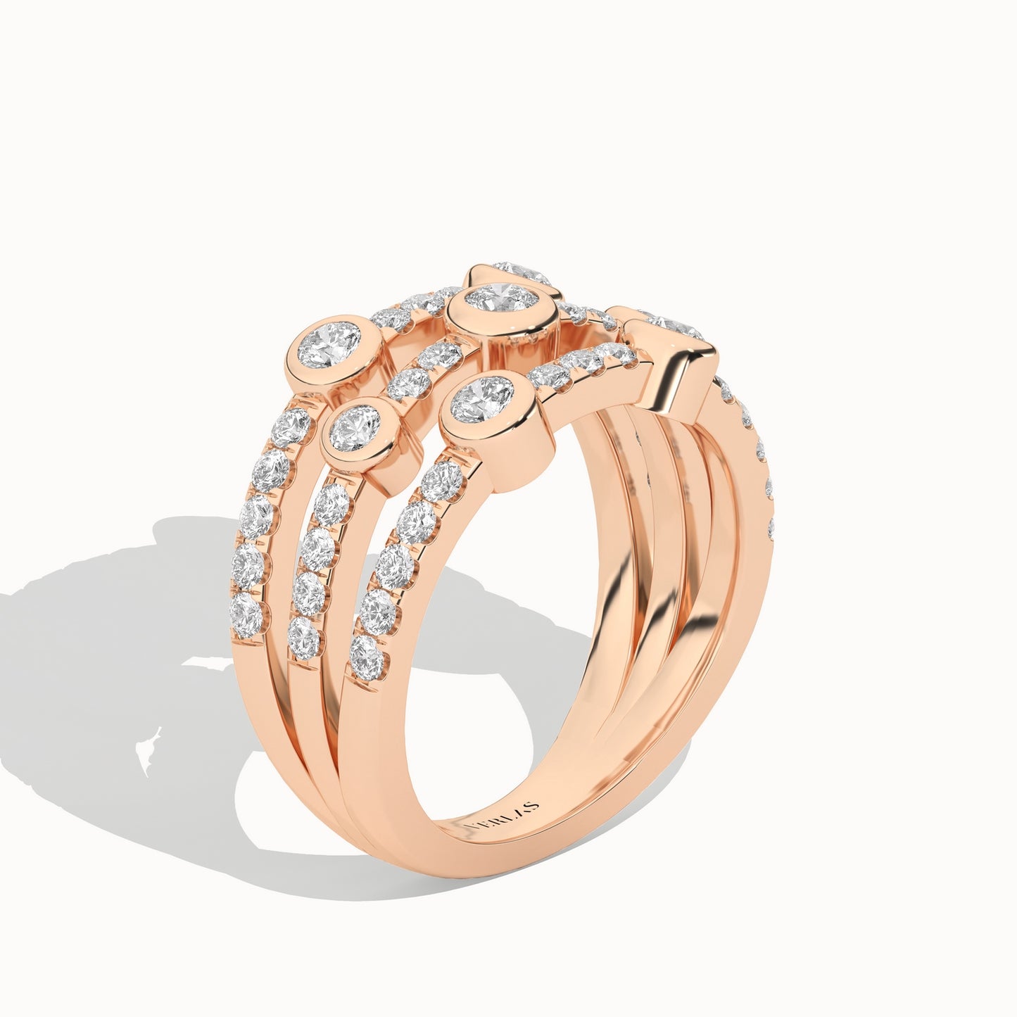 3-Tier Smitten Ring