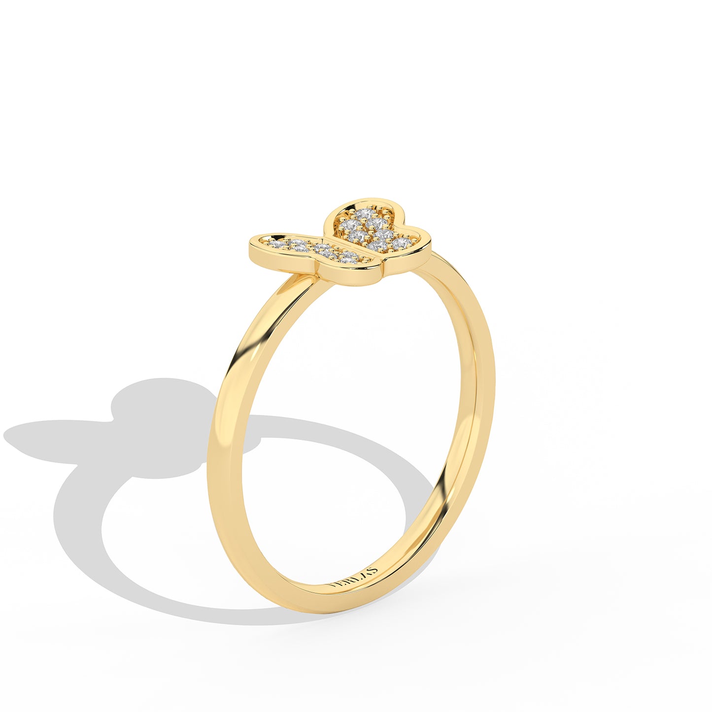 Butterfly Diamond Glistening Ring