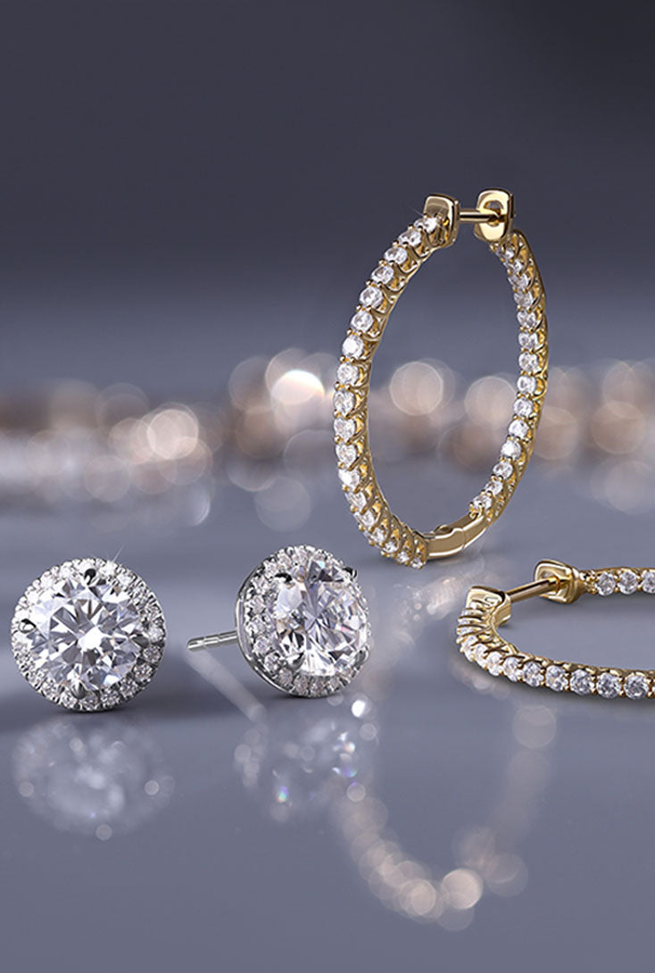 Thanksgiving_BFCM_Gifts_Discover our stunning collection of diamond studs, danglers, and hoops featuring both lab-grown and natural diamonds. From classic to versatile, find earrings that match your style._Verlas