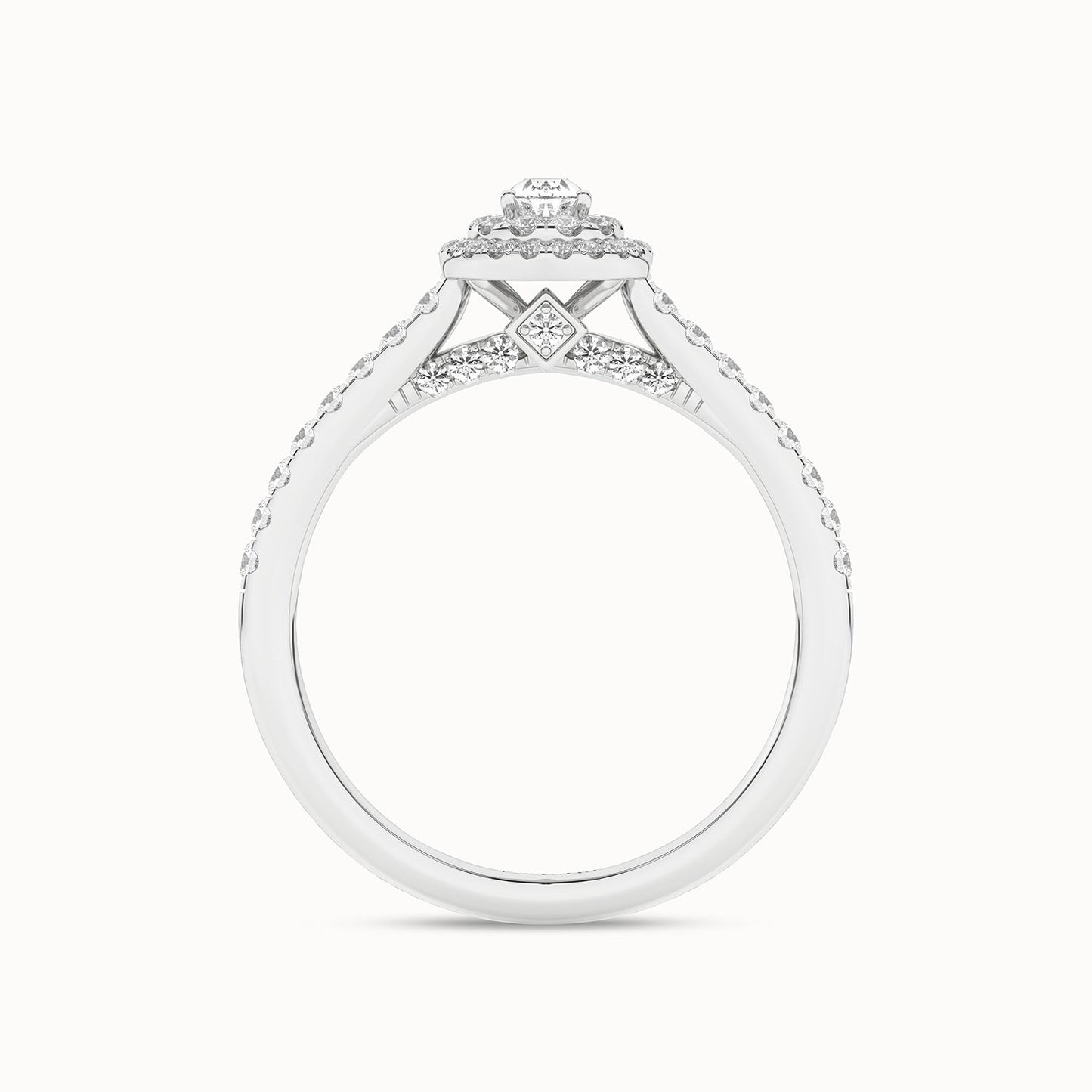 Signature Dewdrop Double halo Ring_Product Angle_1/2-3