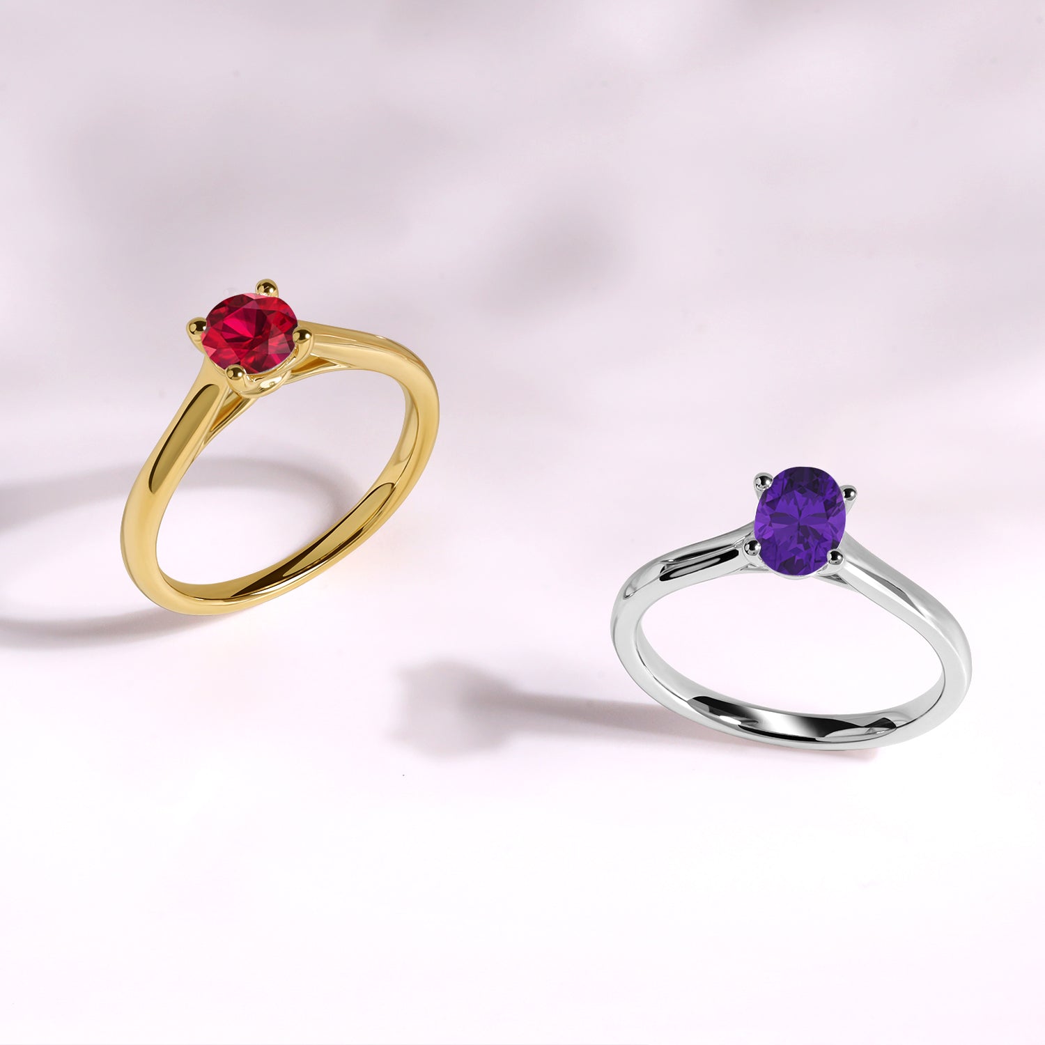Ellipse Gemstone Chalice Ring_Product Angle_Creative Image 
