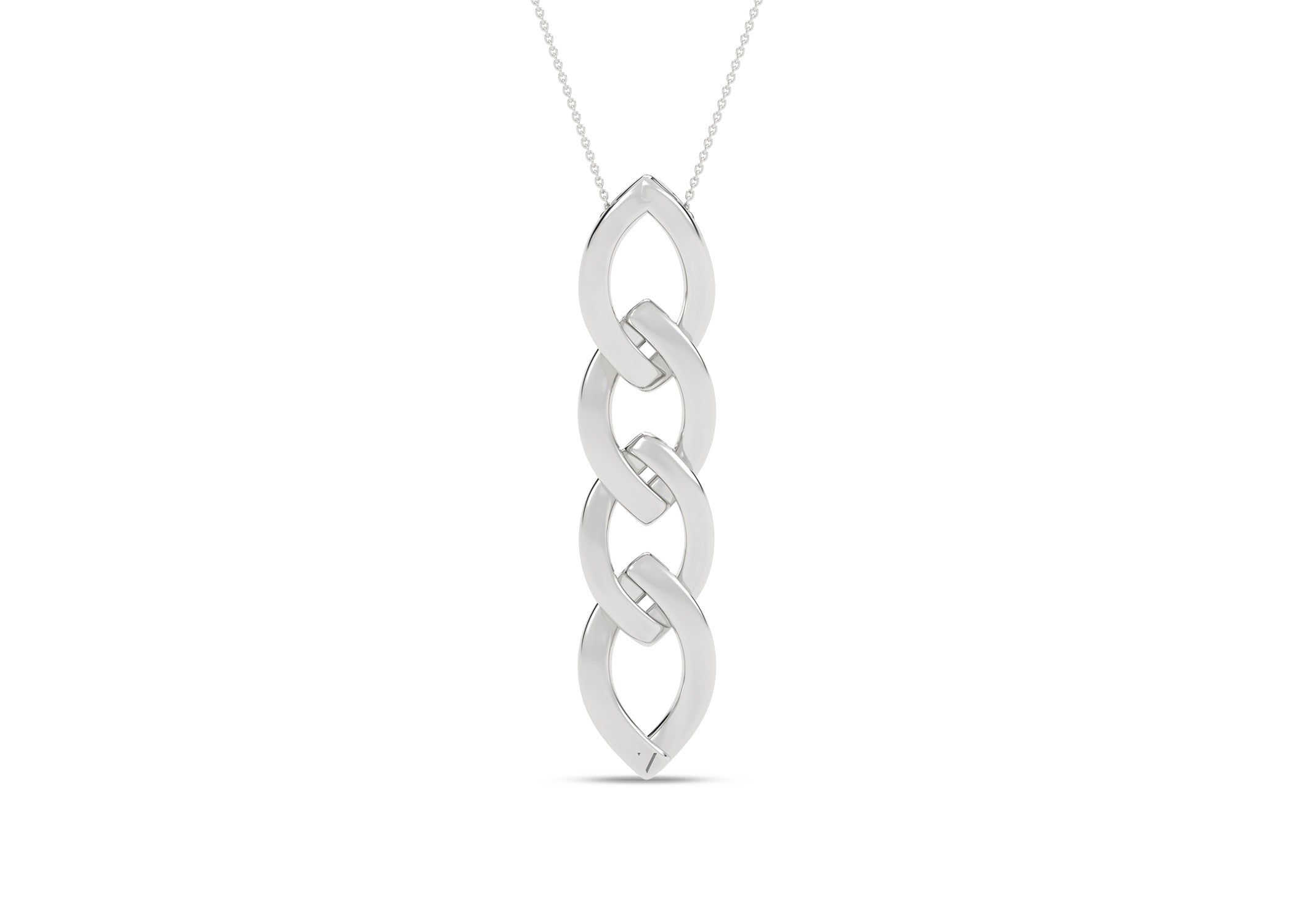 Alternating Cascading Diamond Waterfall Necklace - Necklace 