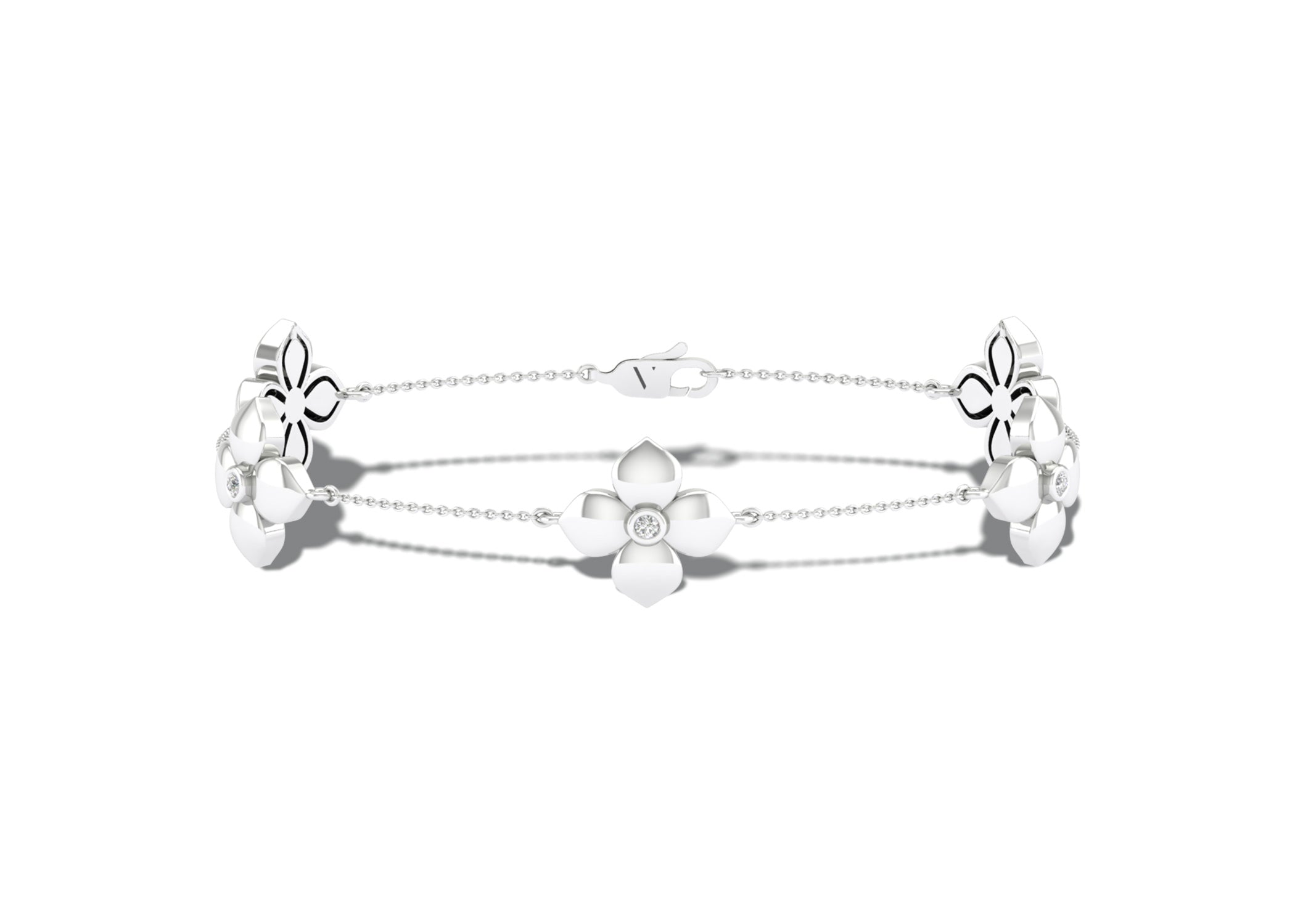 La Fleur Diamond Stationed Bracelet - Bracelet 