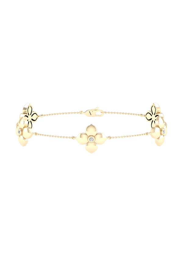 La Fleur Diamond Radiant Stationed Bracelet