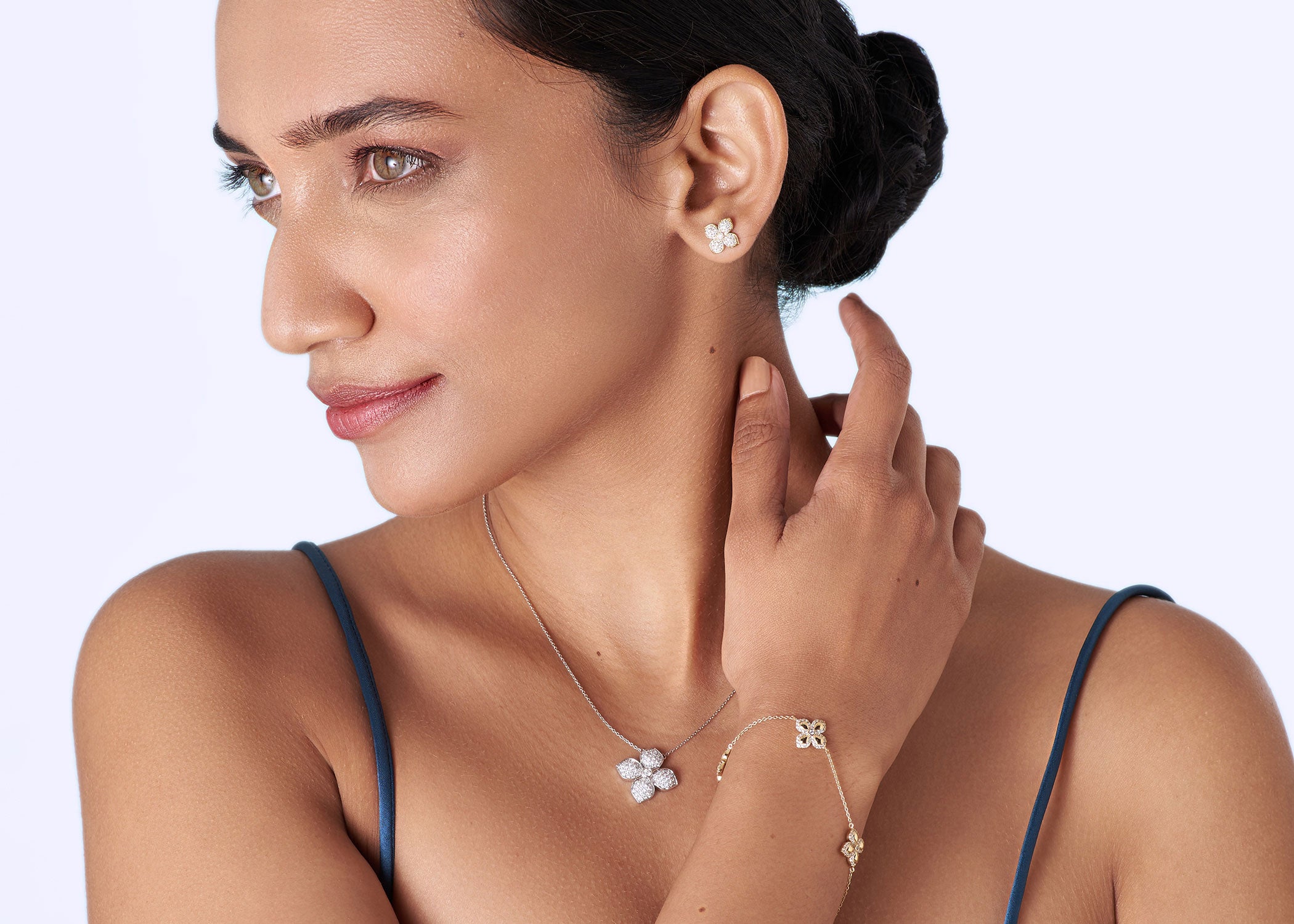 La Fleur Diamond Radiant Studs - Earring 