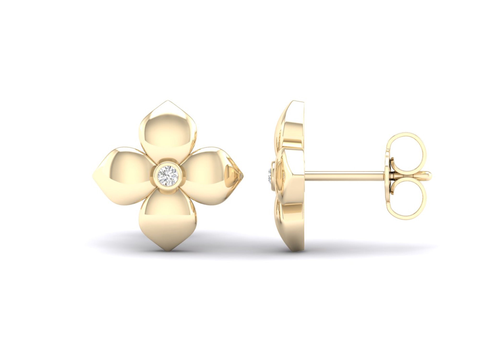 La Fleur Diamond Studs - Earring 