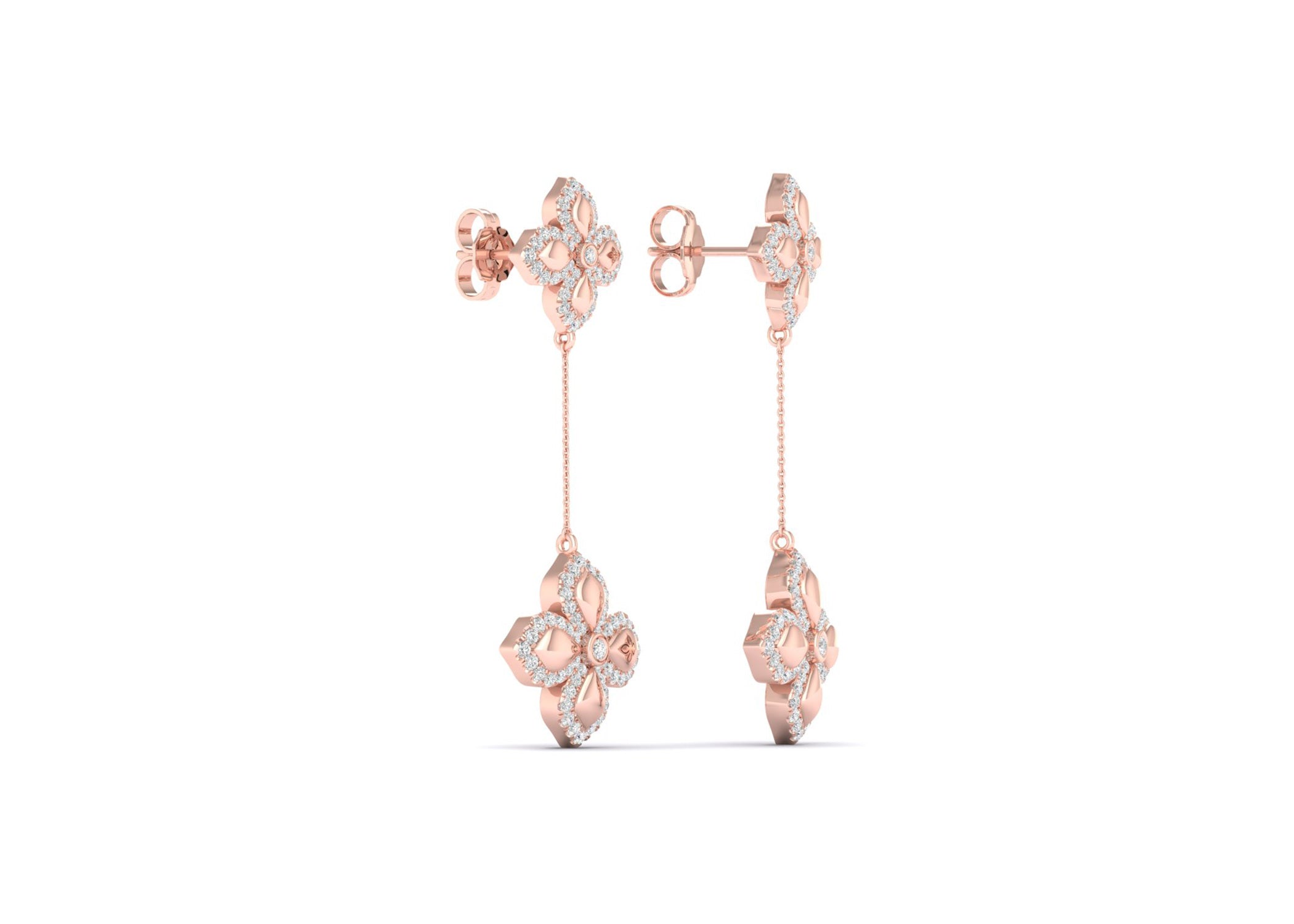 La Fleur Diamond Drop Earrings