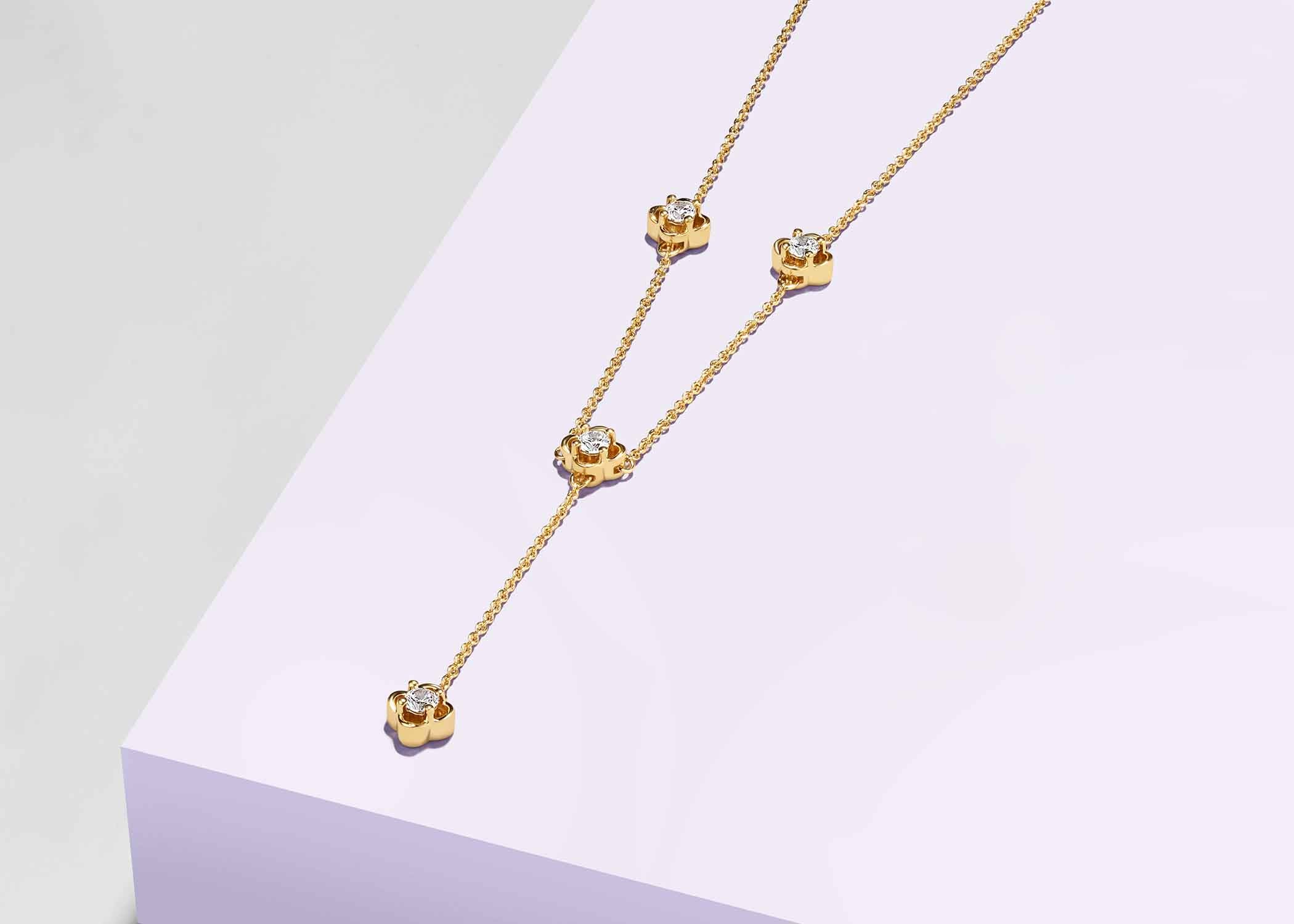 Viola Stationed Y Necklace - Necklace 