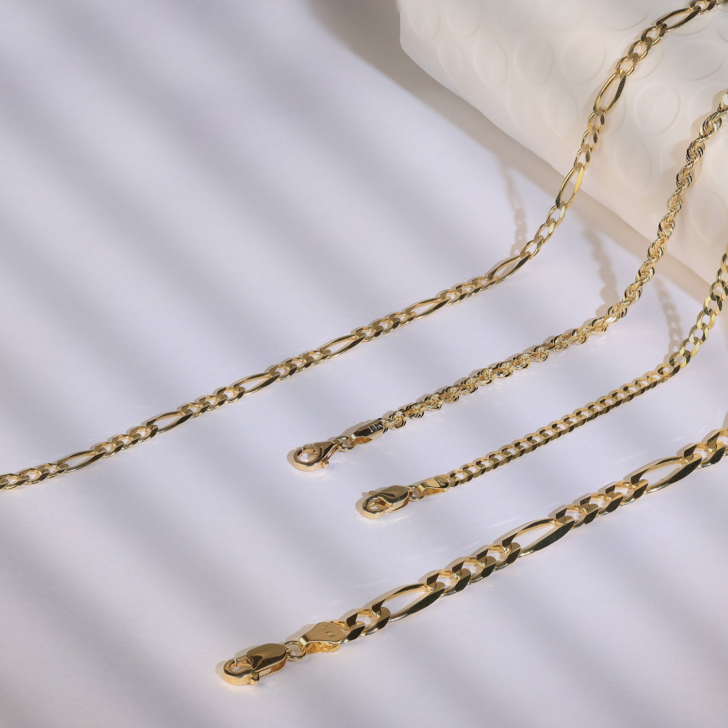 6 Gold Figaro Chain Necklaces You Need In Your Jewelry Box