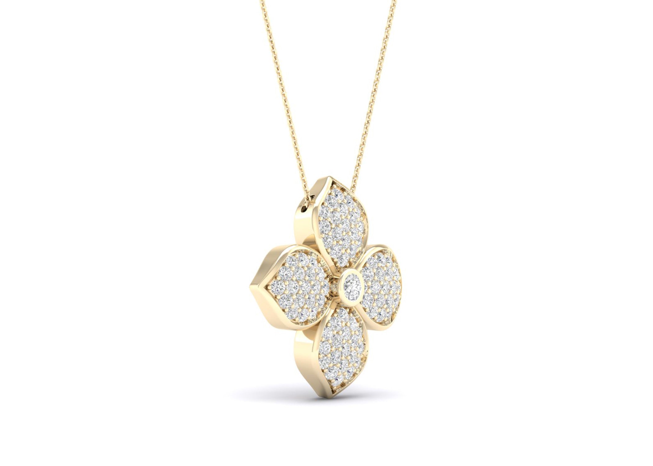 La Fleur Diamond Radiant Necklace Replica