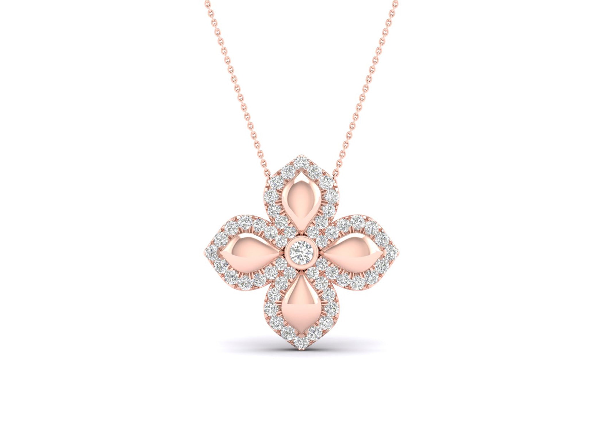 La Fleur Diamond Contour Necklace - Necklace 