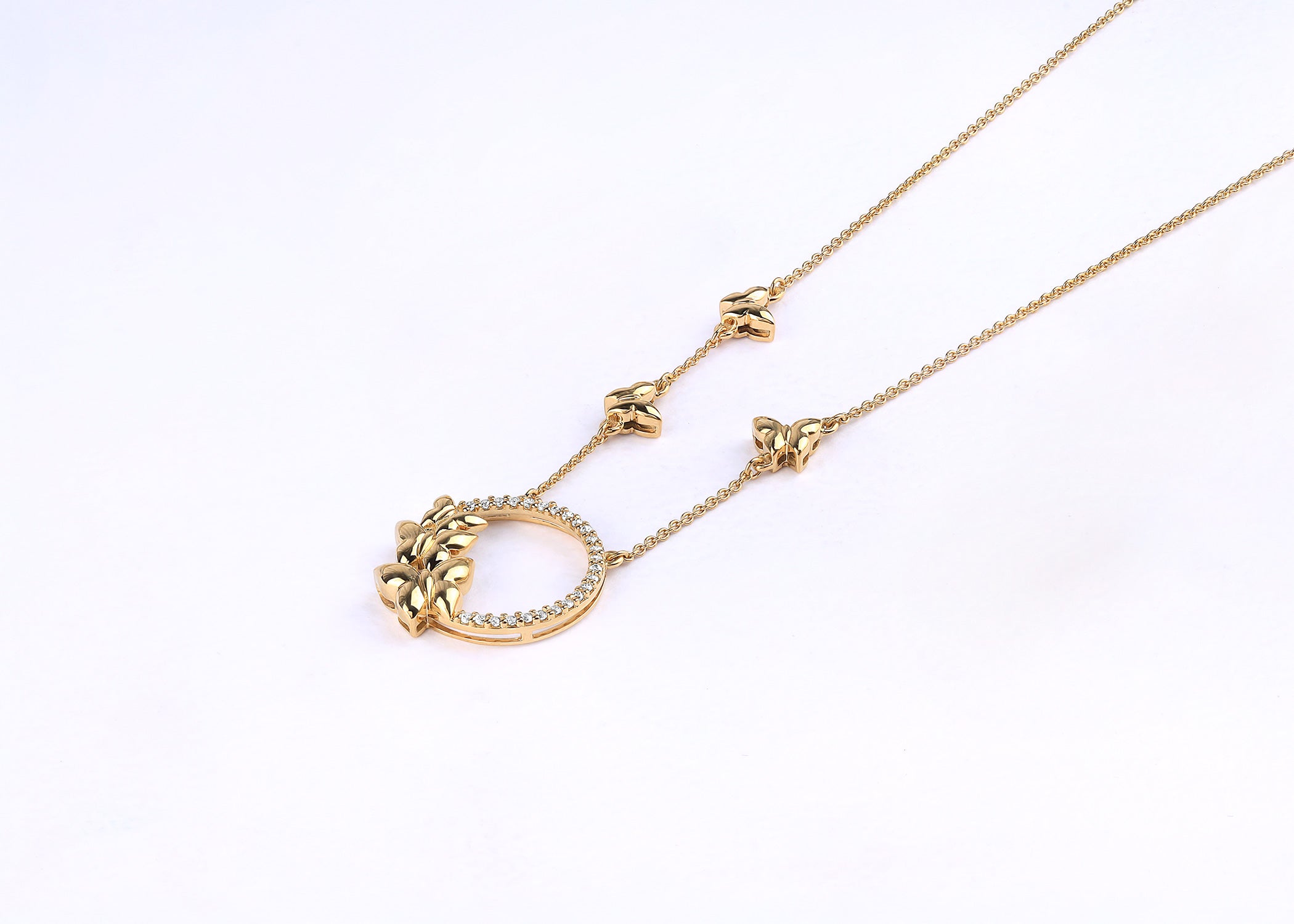 Butterfly Cluster Necklace - Necklace 