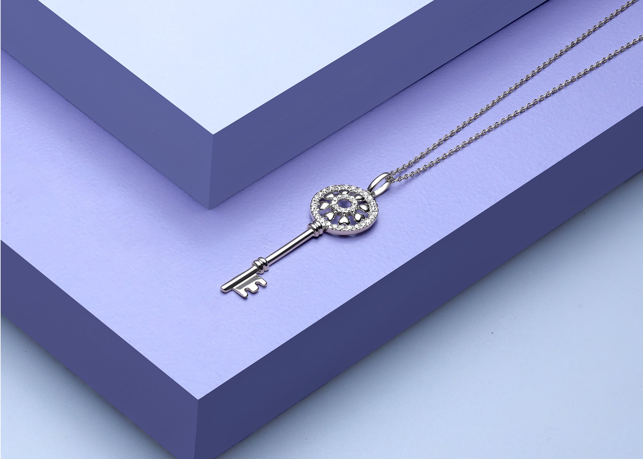 Heart-wheel Key Necklace - Necklace 