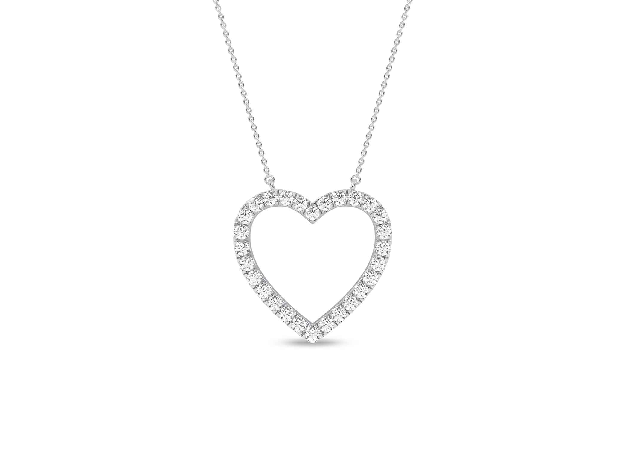Heart Silhouette Necklace - Necklace 