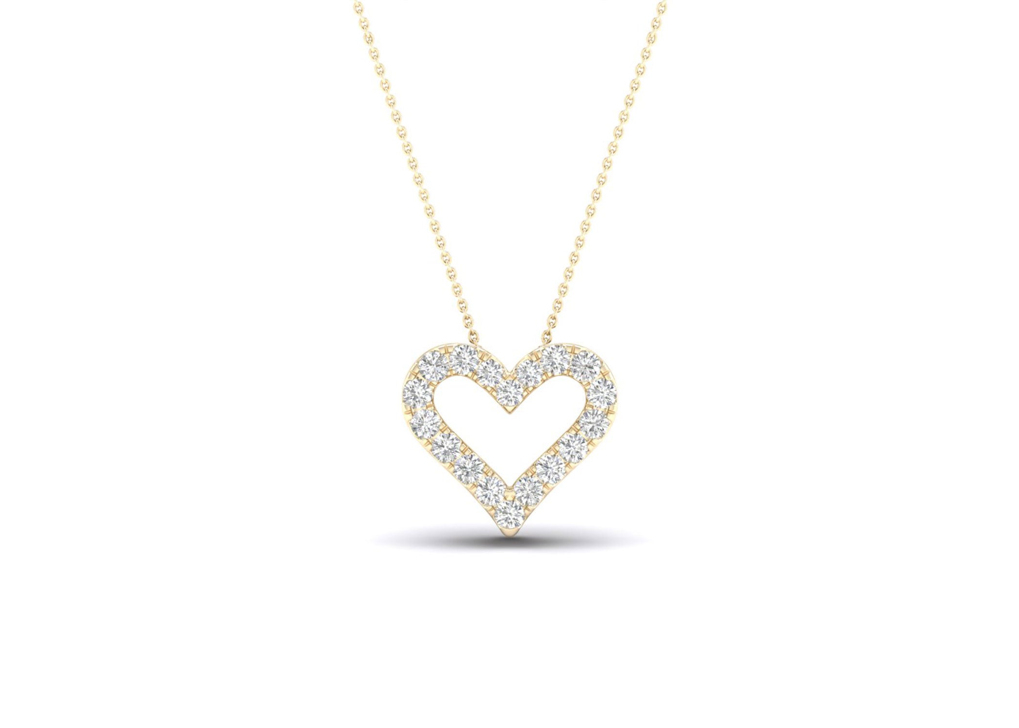 Petite Heart Silhouette Necklace - Necklace 