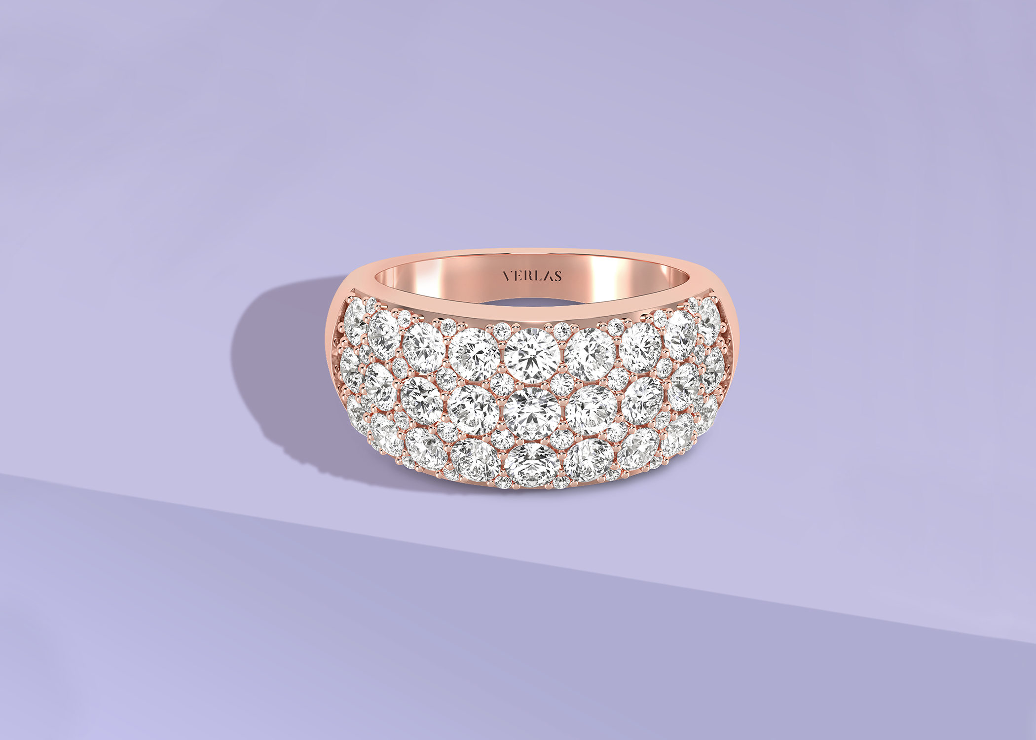 3-Row Exquisite Band - Ring 
