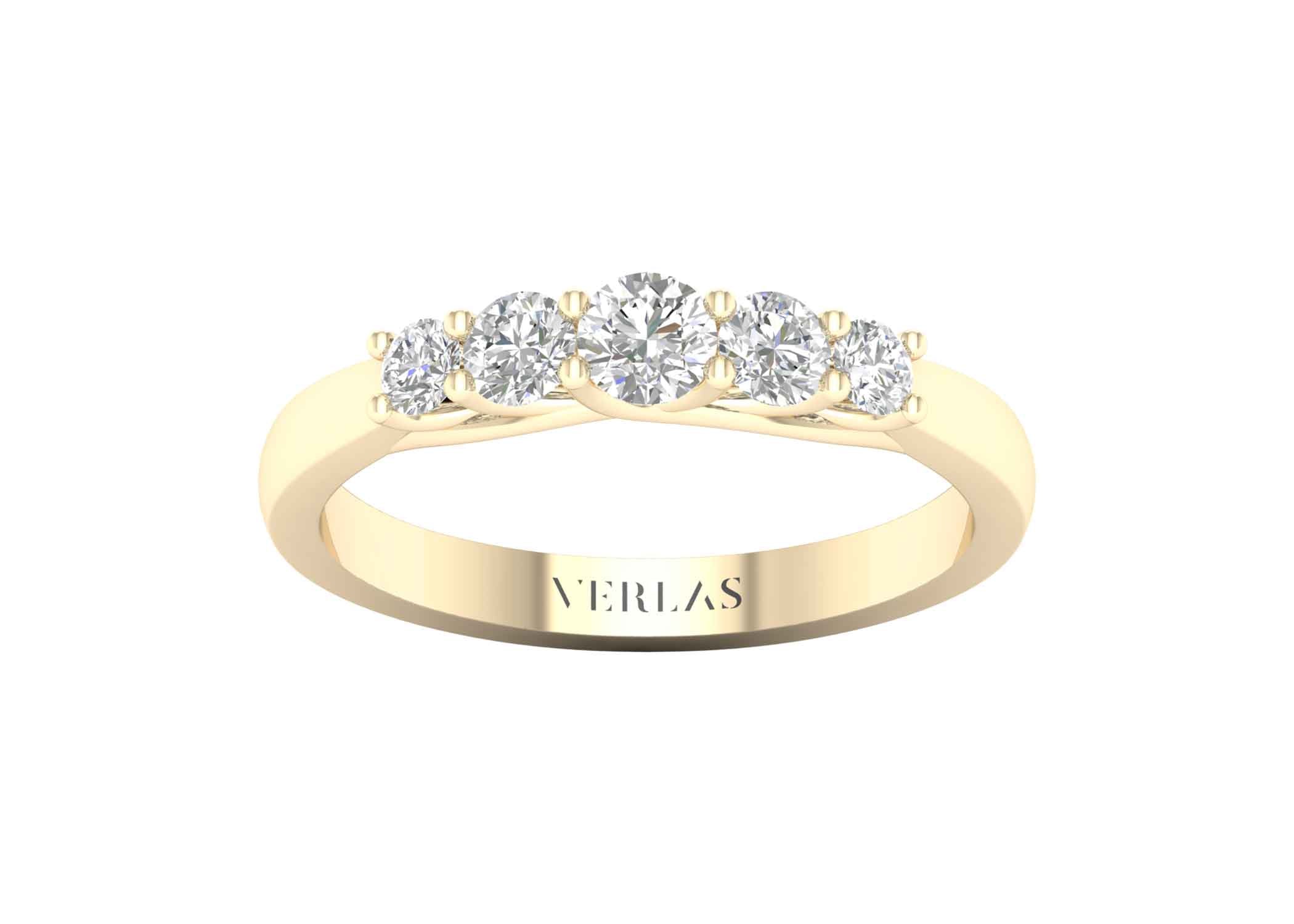 5-Stone Braided Vows - Ring 