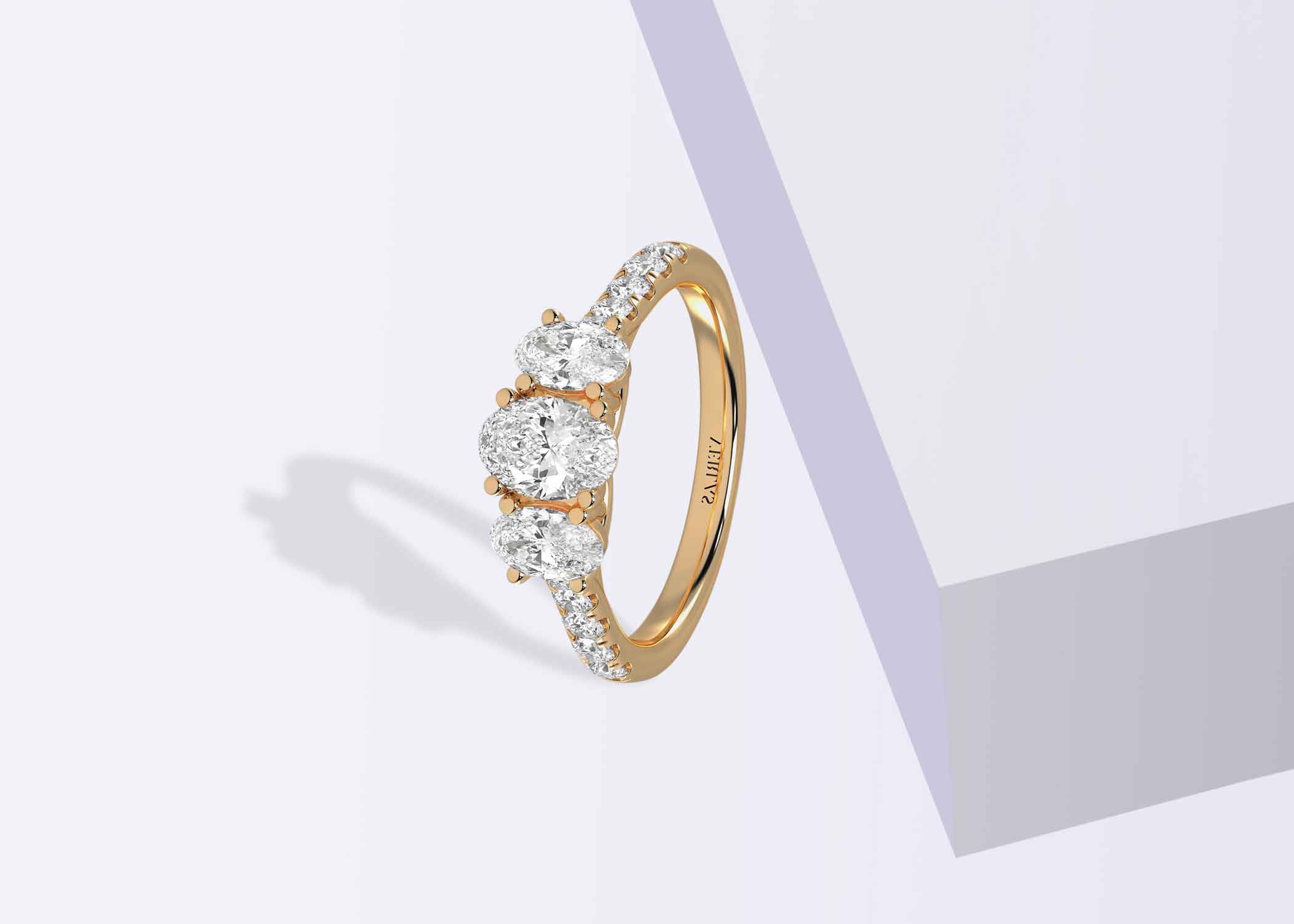 Embellished Ellipse Vows - Ring 