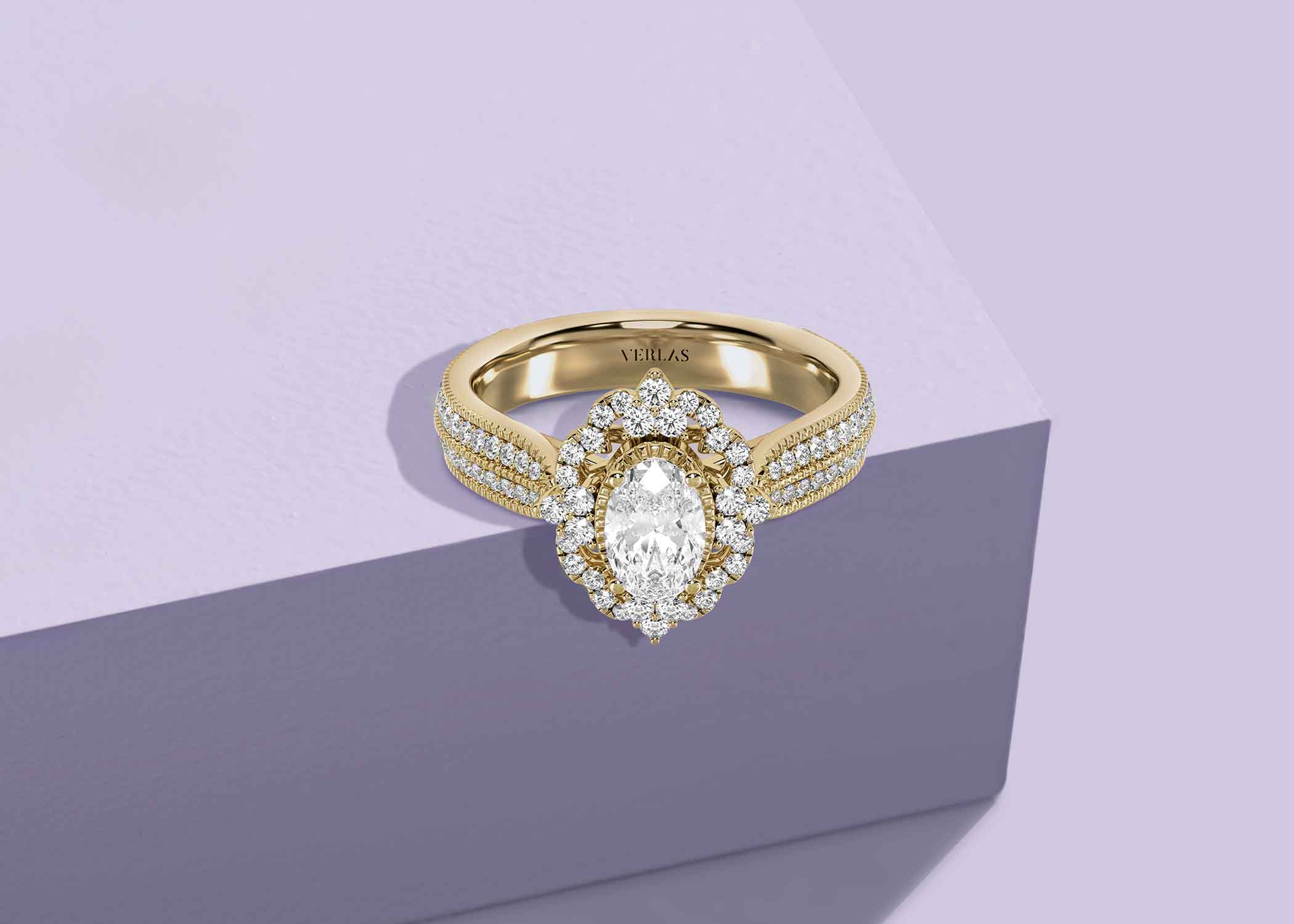Ornate Ellipse Ring - Ring 