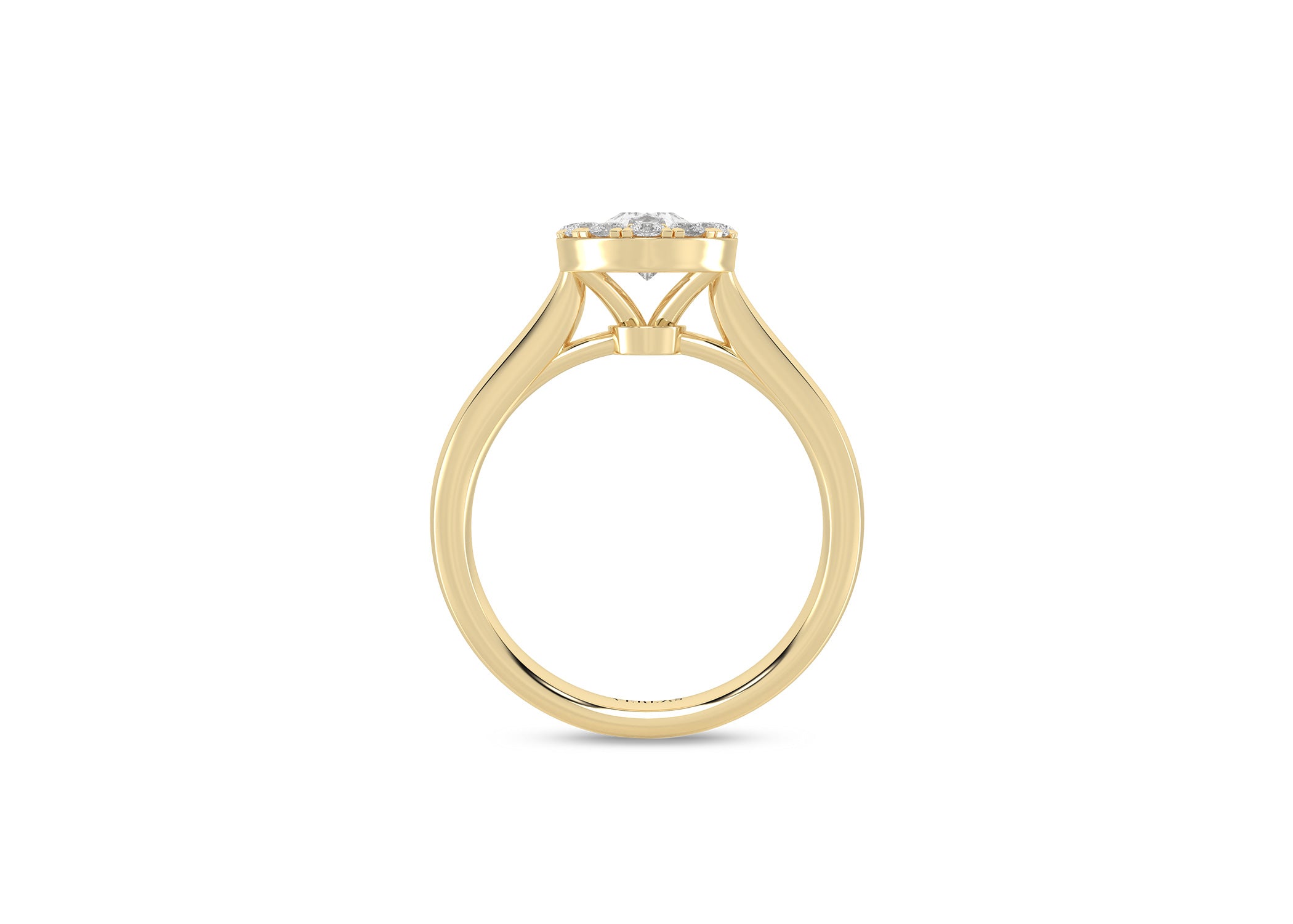 Iconic Dewdrop Halo Ring - Ring 