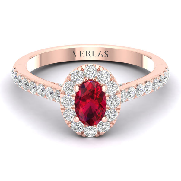 Exquisite Ellipse Gemstone Diamond Halo Ring (M)_Product Angle_PCP Main Image