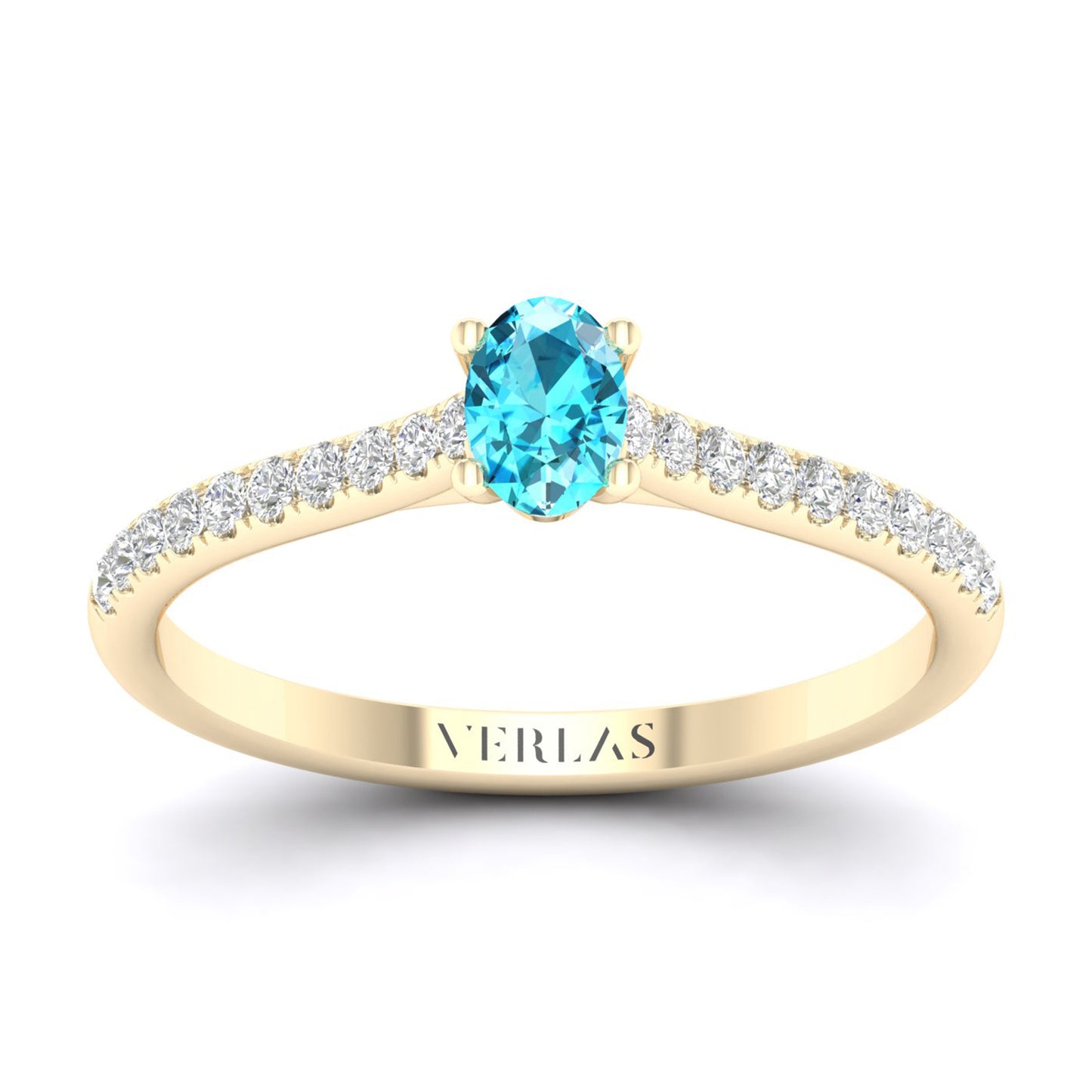Gemstone Signature Ellipse Ring (M)_Product Angle_Swiss Blue Topaz - 1