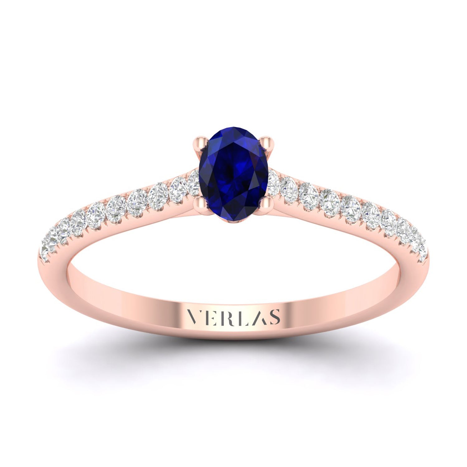 Gemstone Signature Ellipse Ring (M)_Product Angle_Blue Sapphire - 1