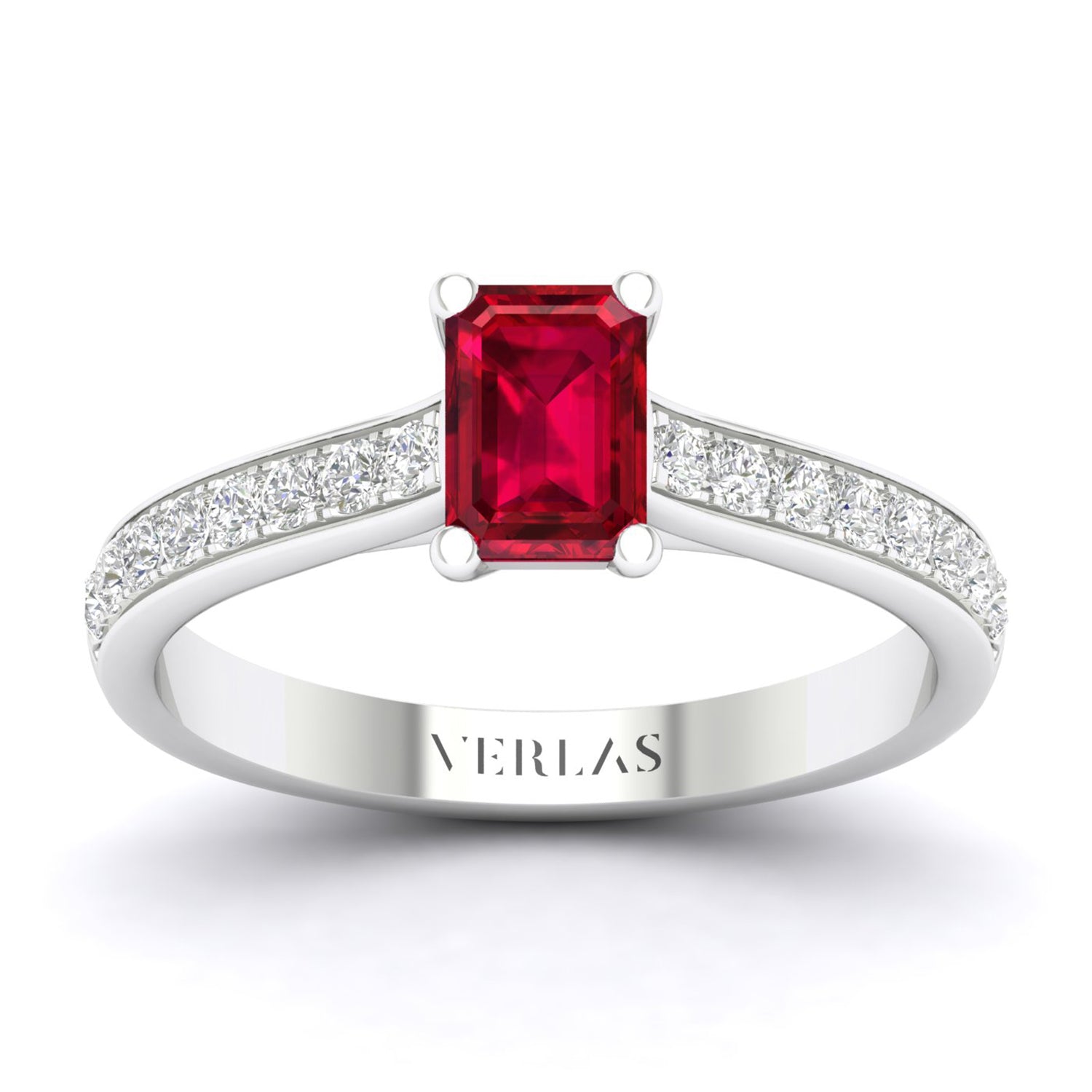 Gemstone Trailing Diamonds Emerald Ring_Product Angle_Ruby - 1